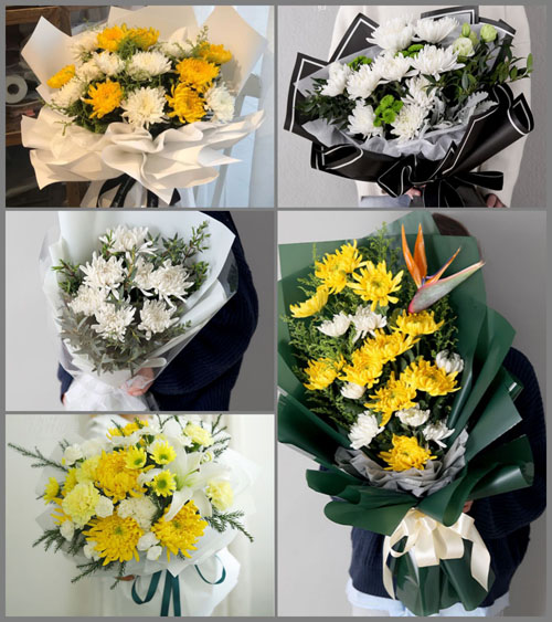 山西运城永济市蒲州镇程胡庄村白事花束代送